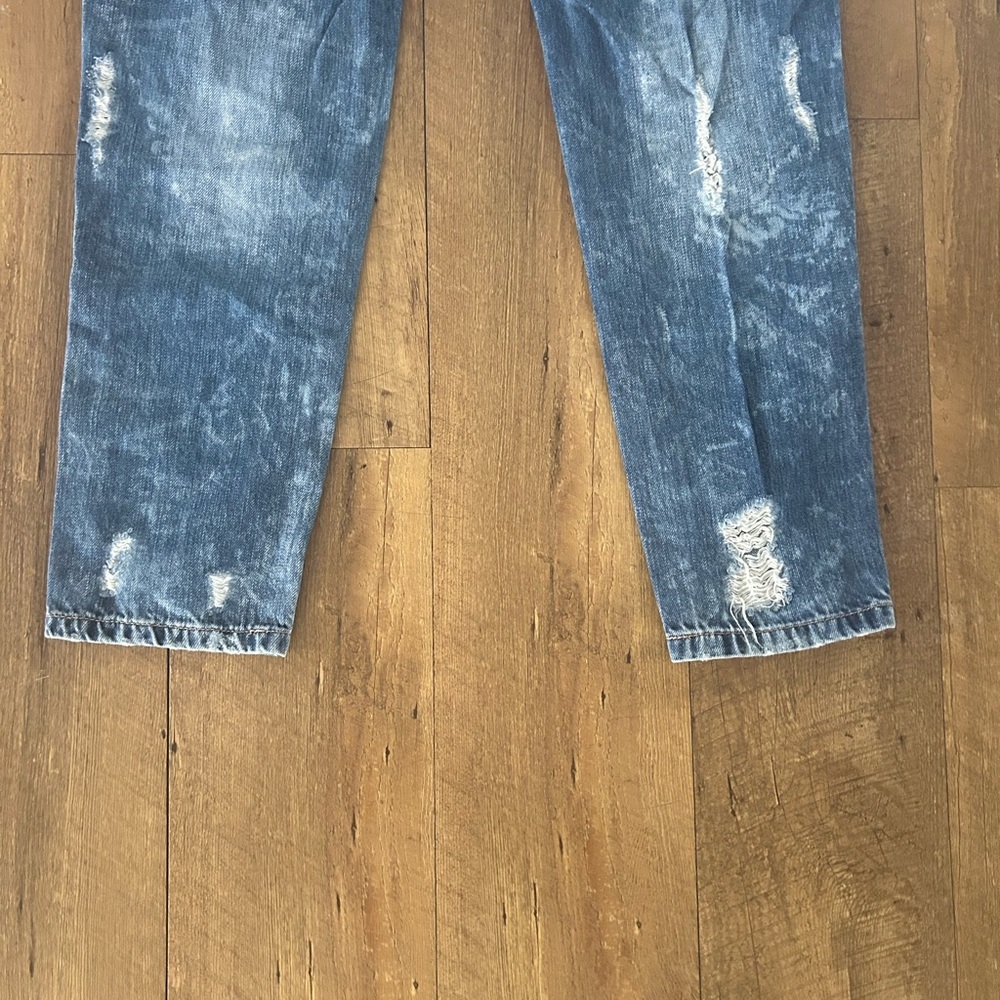 Garage Boyfriend Jeans Size 3 Distressed Ankle Length - Picture 11 of 12